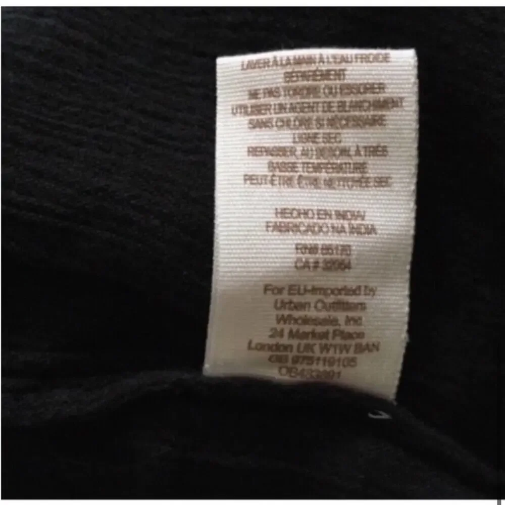 Free People Black Blackbird Blouse Size XS Extra Small